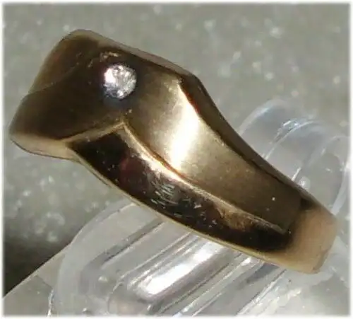 Ring aus 333er Gold mit Zirkonia  Gr. 54 Ø 17,2 mm neuwertig  (da3207)