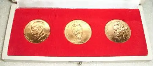 3 MFS-Medaillen goldfarben in OVP (da3156)