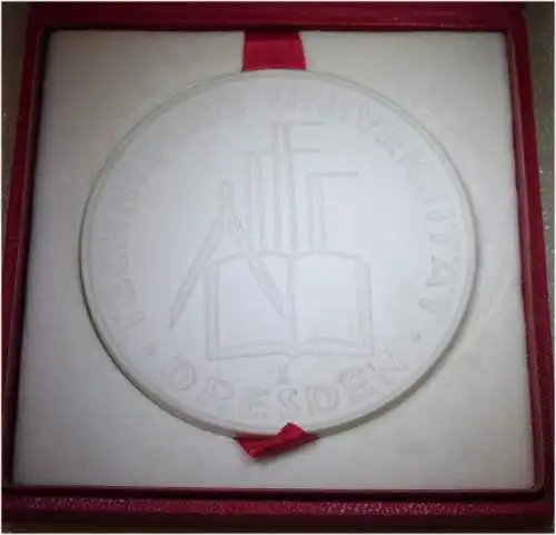 Medaille 150 Jahre Technische Universität Dresden in OVP (da3147)