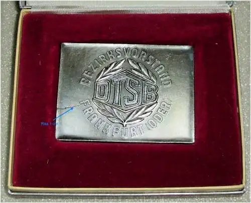 Medaille Bezirksvorstand DTSB Frankfurt/Oder in OVP (da3139)