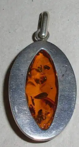Anhänger aus 925er Silber mit Bernstein/Amber (da2854)