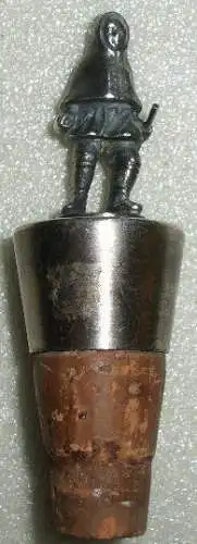 original alter Flaschen-Korken/Zier-Korken mit Figur