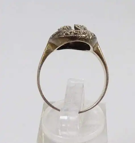 Ring 925 Silber mit Markasiten,  Gr.  58,5           (c7340)