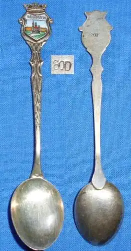 alter Sammler-Andenken-Löffel, Weissenstein 800 Silber