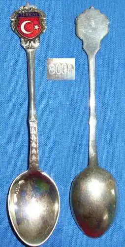 Original alter Sammler Kaffee Löffel Türkei aus 800 Silber