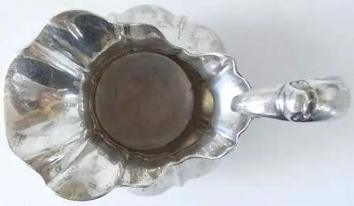 Alter Rahmgießer Sahnekännchen Milchkännchen mit alten Punzen in 750  Silber
