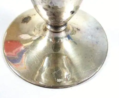 Kleine zierliche Vase aus massivem 800 Silber 67,7 Gramm