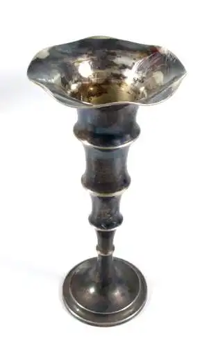 Tolle kleine Vase aus massivem 835 Silber 52,3 Gramm