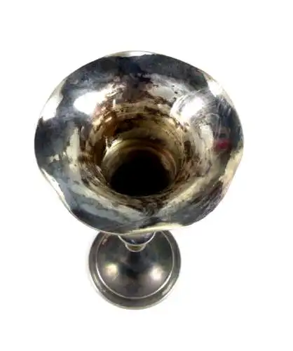 Tolle kleine Vase aus massivem 835 Silber 52,3 Gramm