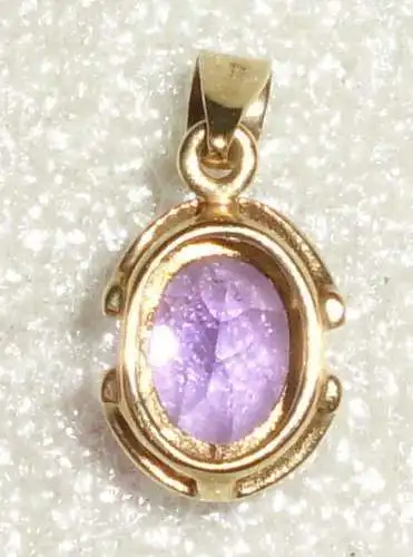 Anhänger aus 333er Gelbgold mit Amethyst  (da3463)