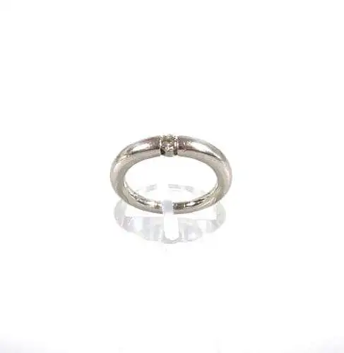 Spannring aus 950 Platin mit Diamant 0,15 ct. Größe 48