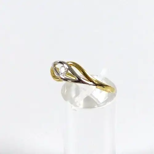 Ring aus 333 Gold mit Zirkonia Größe 66