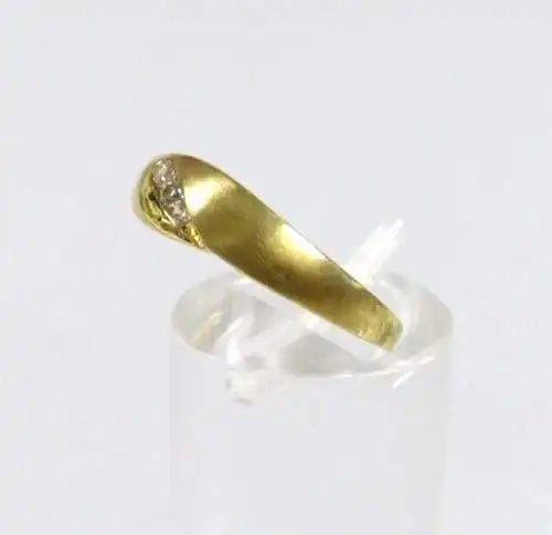 Ring aus 333 Gold mit Zirkonia Größe 58