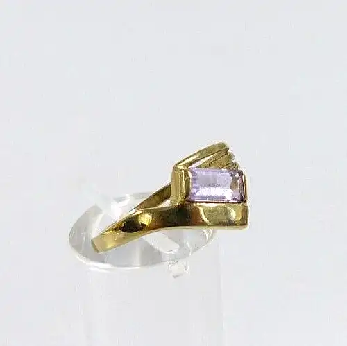 Ring aus 333 Gold mit Amethyst Größe 60