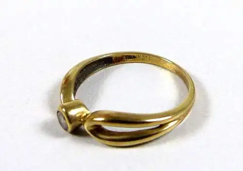 Ring aus 333 Gold mit Kristall  Größe 57