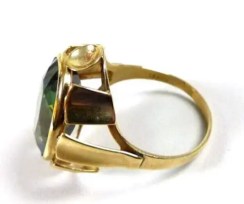 Ring aus 333 Gold mit Turmalin  Größe 61