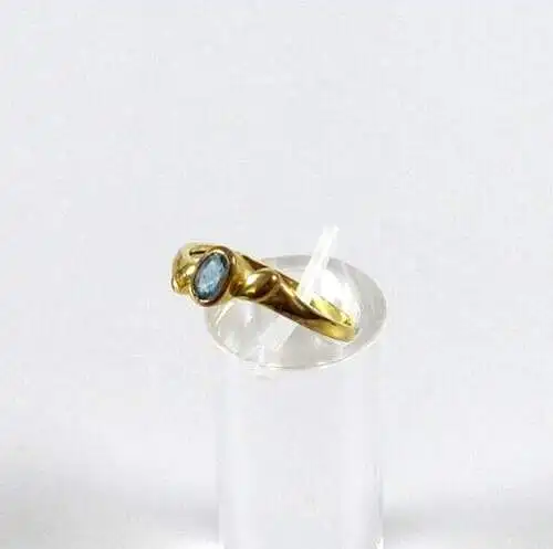 Ring aus 333 Gold mit Aquamarin  Größe 58