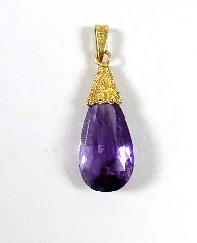 Anhänger aus 585 Gold mit Amethyst