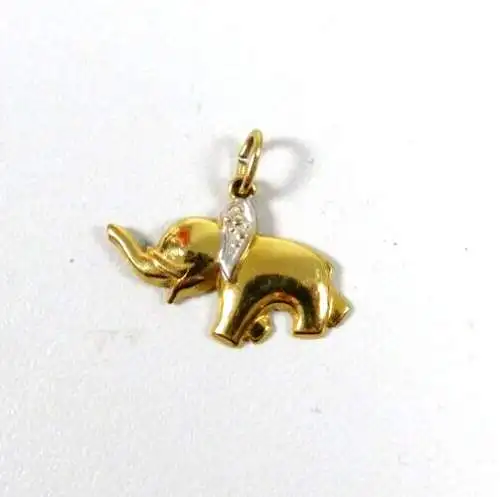 Elefant Anhänger aus 333 Gold