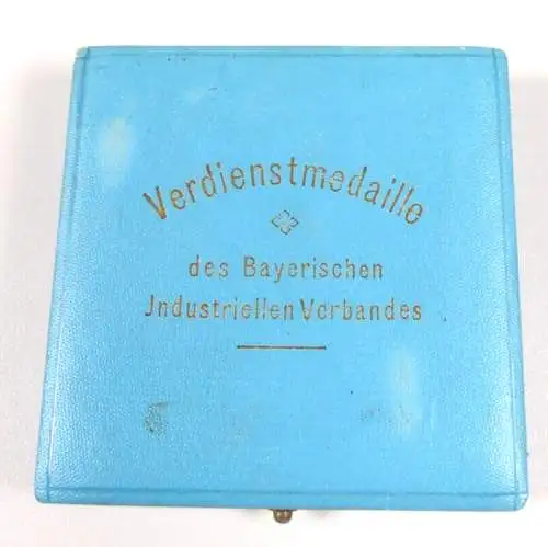 Verdienstmedaille des Bayerischen Industriellen Verbandes in 950 Silber in OVP