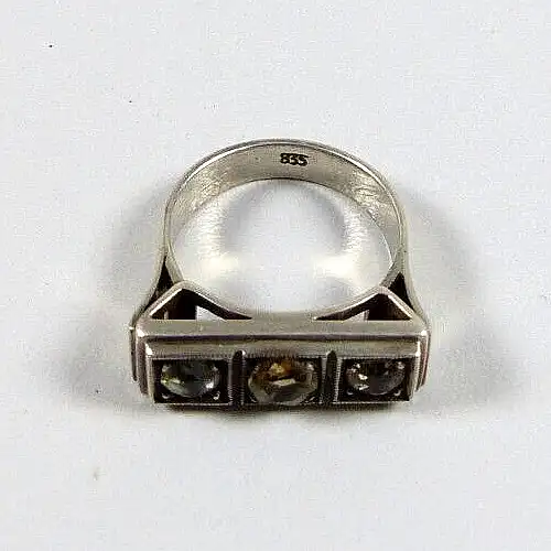 Ring aus 835 Silber mit Citrin Größe 54