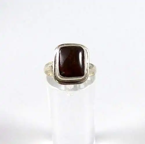 Ring aus 925 Silber mit Bernstein Amber Größe 56