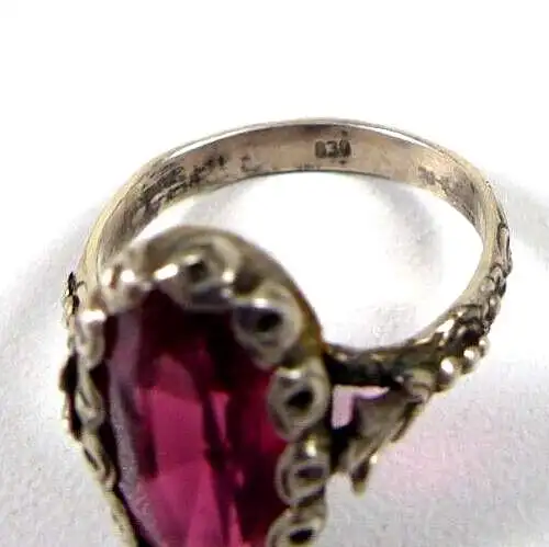 Ring aus 830 Silber mit Amethyst Größe 53