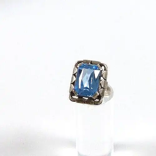 Ring aus 925 Silber mit Aquamarin Größe 53