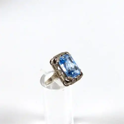 Ring aus 925 Silber mit Aquamarin Größe 53