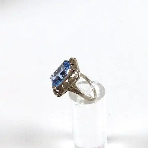 Ring aus 925 Silber mit Aquamarin Größe 53