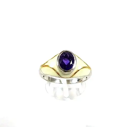 Ring aus 925 Silber mit Amethyst Größe 64