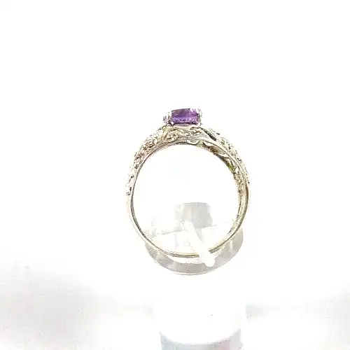 Ring aus 925 Silber mit Amethyst  Größe 67