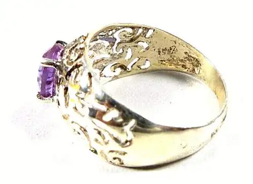 Ring aus 925 Silber mit Amethyst  Größe 67