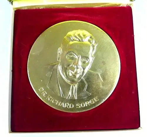 Große Medaille DDR MfS Ministerium für Staatssicherheit Richard Sorge in OVP