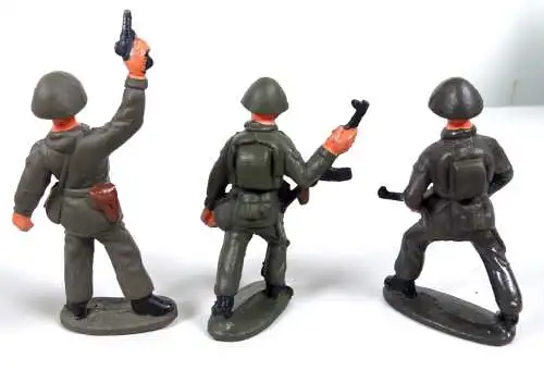 DDR Gummi Soldaten 10 Stück guter Zustand