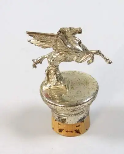 alter Flaschen Korken Zier Korken Pegasus geflügeltes Pferd aus 835 Silber