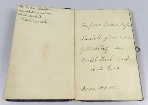 Poesiealbum Berlin ab 1935 bis 1944 mit Sprüchen und Lackbildern