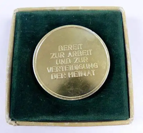 original alte DDR Medaille zum 25. Jahrestag der DVP in OVP