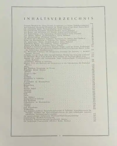 Buch Schlesien mit Widmung vom Magistrat Breslau von 1925