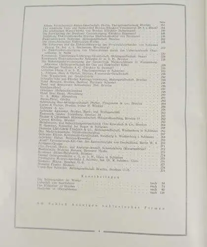 Buch Schlesien mit Widmung vom Magistrat Breslau von 1925