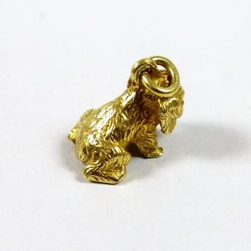 Anhänger Hund aus 585 Gold      feine Arbeit