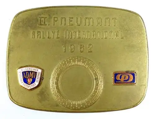 DDR original alte Plakette 2. PNEUMANT Rallye International 1962     sehr selten