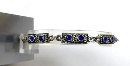 Armband  aus 800 Silber mit blauen Steinen