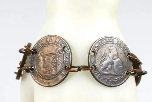 Armband  mit Münzen Münzarmband ab 1861