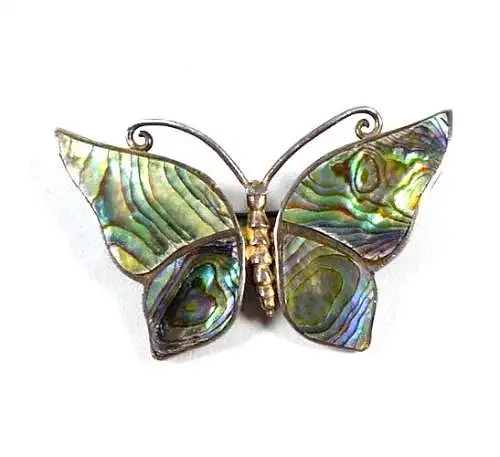 Schmetterling aus 925 Silber als Brosche