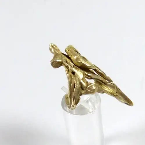 Designer Ring Silberring aus 925 Silber vergoldet  signiert   Größe 57