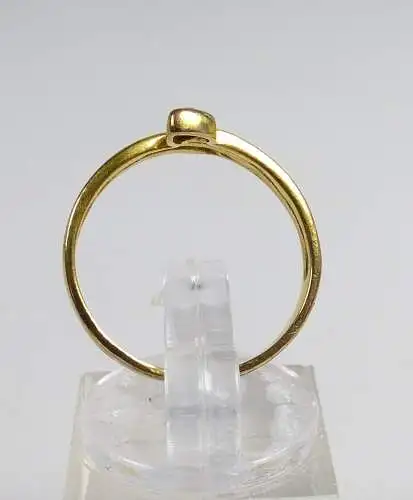 Ring aus 333er Gold/Weißgold mit Diamant 0,02 ct., Gr. 53/Ø 16,8 mm  (da4927)