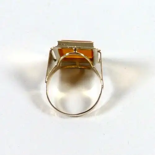 Ring aus 333 Gold mit Calcit Größe 66