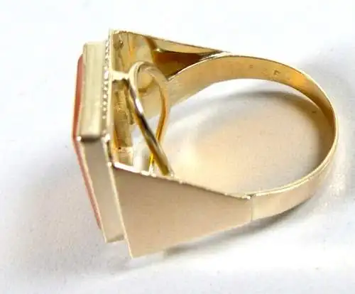 Ring aus 333 Gold mit Calcit Größe 66