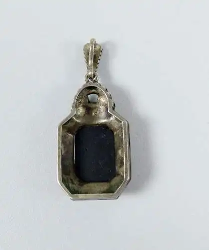 Jugendstil-Anhänger aus 835 Silber mit Onyx  (da6622)